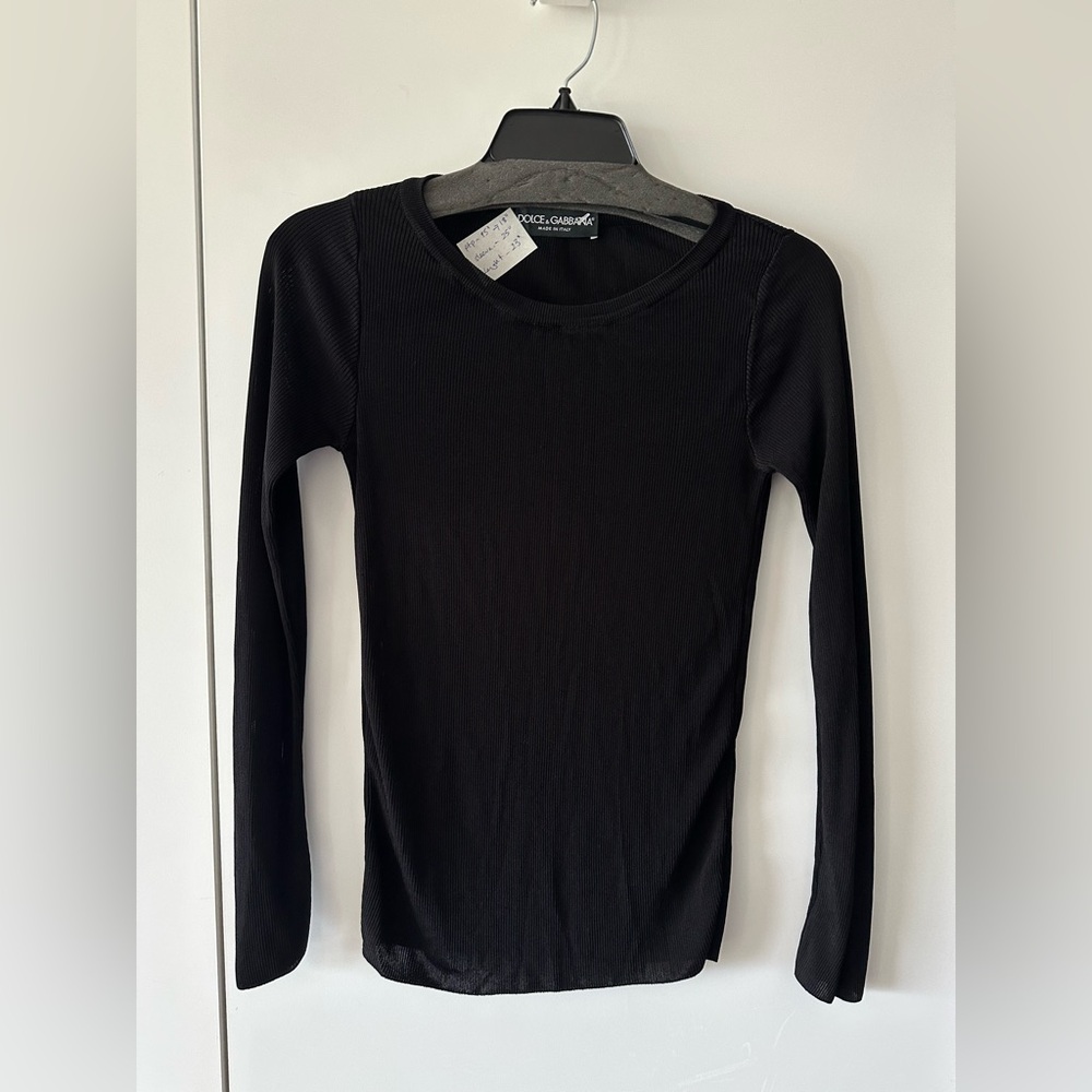 DOLCE & GABBANA Black Long Sleeve Top